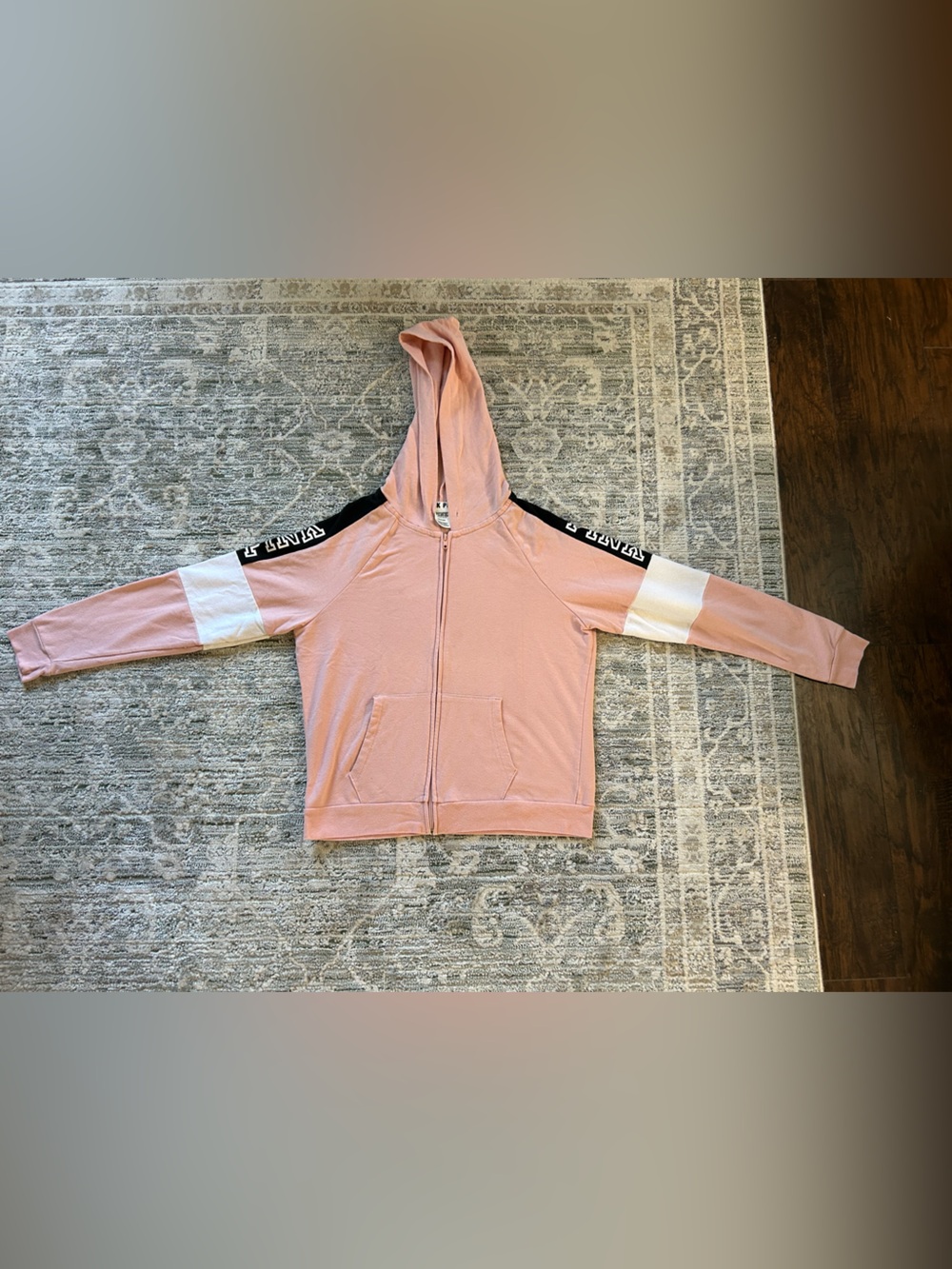 Victoria's Secret PINK Heathered Blush Zip-Up Hoodie